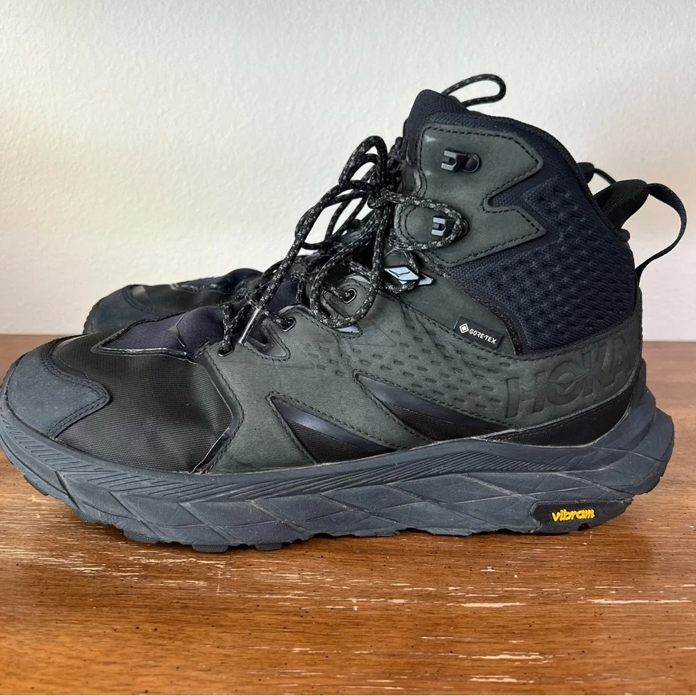 Hoka Black Rugged Sole Boots